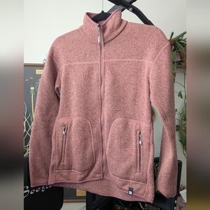 MEC Reversible Pink Fleece Full Zip Sweater - EUC
